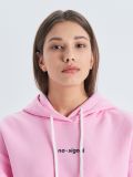 Hanorac hoodie cu glugă - roz-pastel - CROPP - small3