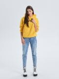 Bluza hoodie z kapturem - żółty - CROPP - small4