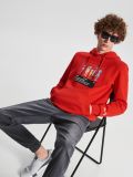 Bluza z kapturem Rick and Morty - czerwony - CROPP - small1