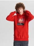 Bluza z kapturem Rick and Morty - czerwony - CROPP - small2