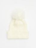 Czapka z pomponem - kremowy - CROPP - small3