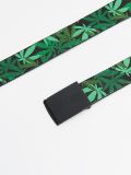 Parciany pasek z nadrukiem - zielony - CROPP - small2