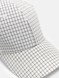 Czapka z daszkiem w kratę - biały - CROPP - small3