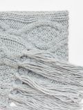 Szalik z wełną - jasny szary - CROPP - small2