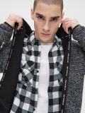 Ciepła bluza z kapturem - czarny - CROPP - small1