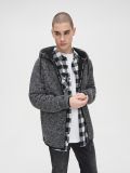 Ciepła bluza z kapturem - czarny - CROPP - small3