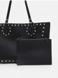 Torebka z ćwiekami - czarny - CROPP - small2