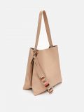 Torba typu shopper z dodatkowym paskiem - beżowy - CROPP - small1