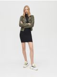 Bikerjacke aus Wildlederimitat - Grün - CROPP - small2