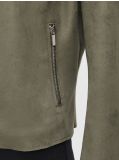 Bikerjacke aus Wildlederimitat - Grün - CROPP - small4