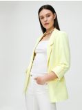 Sacou cu buzunare - galben-deschis - CROPP - small1