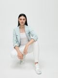Sacou cu buzunare - albastru-deschis - CROPP - small1