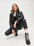 Fényes, pehelybélésű dzseki - fekete - CROPP - small3
