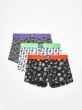 3 darab mintás női boxeralsó - fekete - CROPP - small1