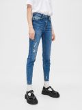 Jeansy push up z przetarciami - niebieski - CROPP - small1