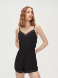 Pijama întreagă, cu bretele subțiri - negru - CROPP - small1