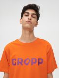 Koszulka z napisem Cropp - pomarańczowy - CROPP - small1