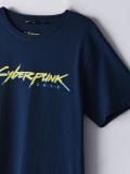 Koszulka z logo Cyberpunk 2077 - granatowy - CROPP - small2