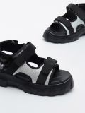 Sandały na rzepy - srebrny - CROPP - small2