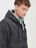 Jeansowa koszula z kapturem - czarny - CROPP - small5