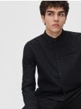 Koszula z bawełny oxford - czarny - CROPP - small3