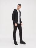 Zapínacia mikina s kapucňou - čierna - CROPP - small1