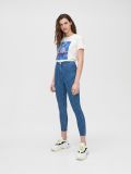 Džíny skinny s vysokým pasem - modrá - CROPP - small1