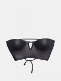 Купальний топ без бретельок - чорний - CROPP - small4