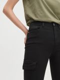 Hohe Taillenhose mit Cargotaschen - Schwarz - CROPP - small2