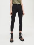 Hohe Taillenhose mit Cargotaschen - Schwarz - CROPP - small3