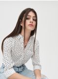 Cămaşă cu model - alb - CROPP - small1