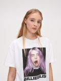 Koszulka oversize Billie Eilish - biały - CROPP - small2