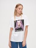 Koszulka oversize Billie Eilish - biały - CROPP - small3