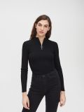 Pulover cu fermoar - negru - CROPP - small3