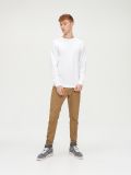 Koszulka z długim rękawem basic - biały - CROPP - small3