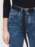 Mom jeans z paskiem - niebieski - CROPP - small4
