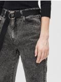 Mom jeans z paskiem - czarny - CROPP - small3