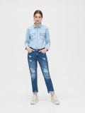 Blugi straight - albastru - CROPP - small1