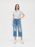High waist jeans with wide legs - Blau - CROPP - small1