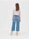 High waist jeans with wide legs - Blau - CROPP - small4