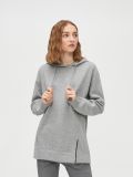 Bluza oversize z rozcięciem - jasny szary - CROPP - small1