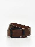 Pasek z dużą klamrą - brązowy - CROPP - small1