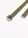 Materiałowy pasek z klamrą - zielony - CROPP - small2