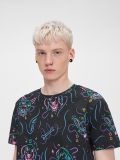 Dog print T-shirt - Schwarz - CROPP - small1