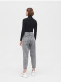 Блузка з низьким коміром-стійкою - чорний - CROPP - small4