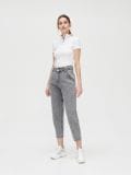 Body z ozdobnym golfem - biały - CROPP - small1