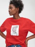 Tricou larg cu imprimeu - roșu - CROPP - small2