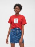 Tricou larg cu imprimeu - roșu - CROPP - small3