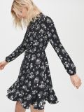 Pleated mini dress - Schwarz - CROPP - small1