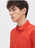 Tricou polo colorat - roșu - CROPP - small3